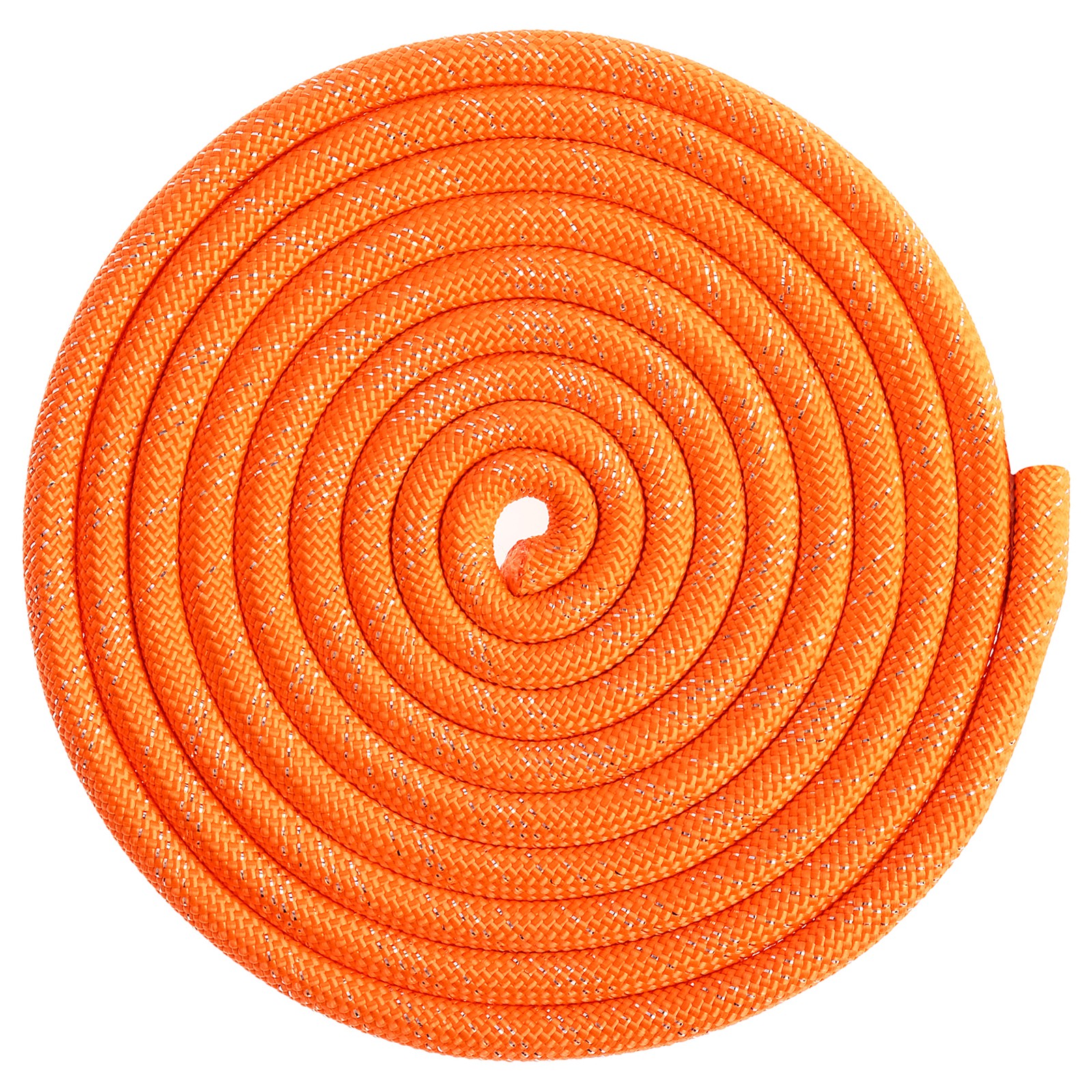 Скакалка Grace Dance для гимнастики утяжелённая с люрексом. 3 м. цвет оранжевый - фото 2