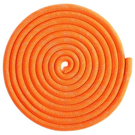 Скакалка Grace Dance для гимнастики утяжелённая с люрексом. 3 м. цвет оранжевый