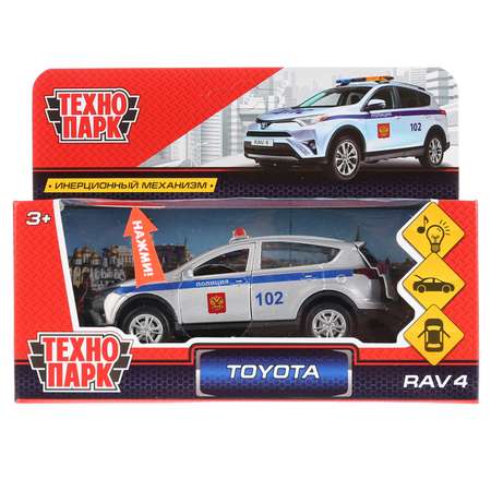 Машина Технопарк Toyota Rav4 Полиция инерционная 259951