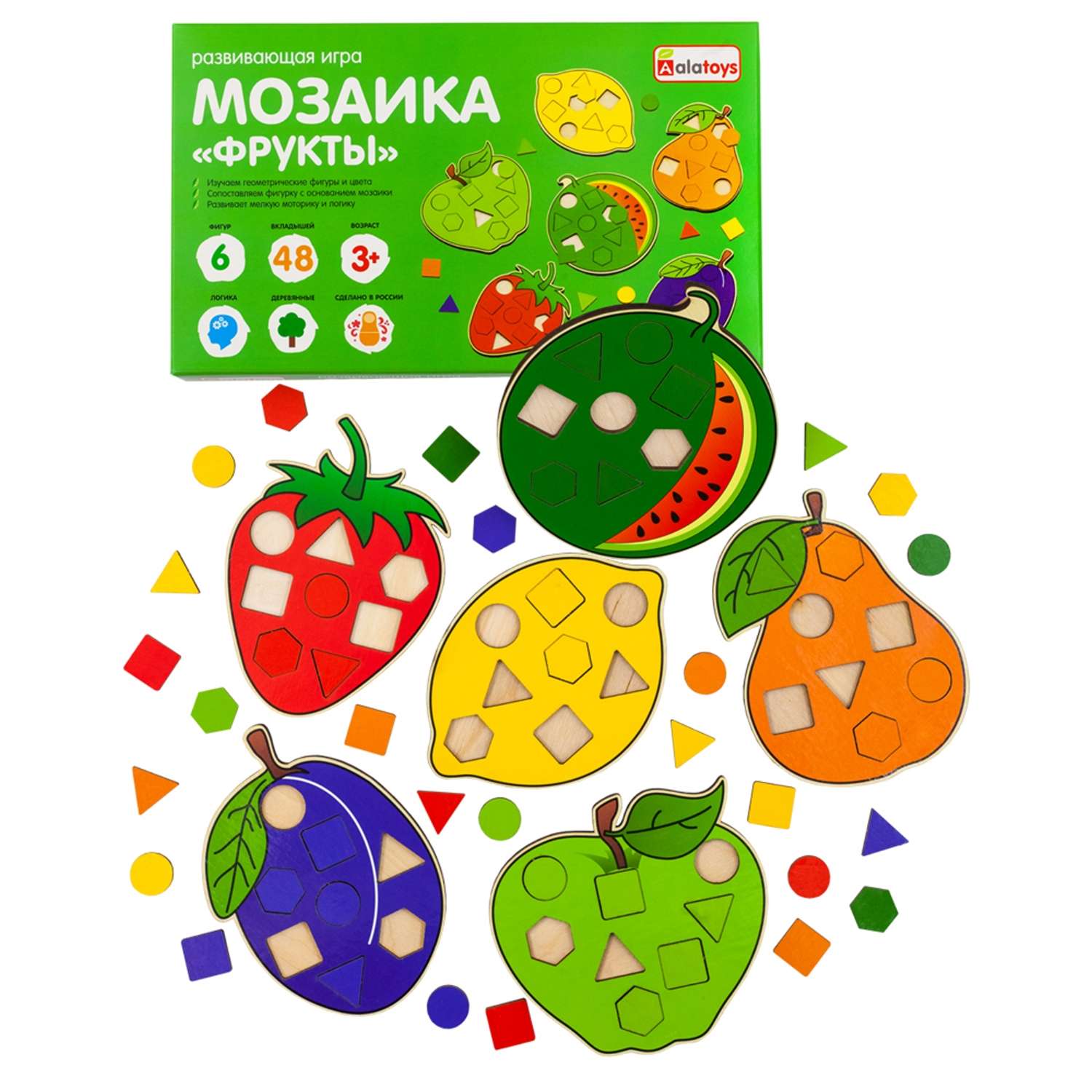 Фрукты из мозаики