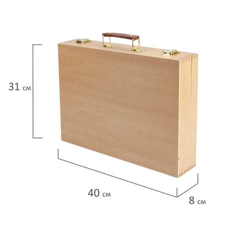 Этюдный ящик Brauberg деревянный для рисования 40х31х8 см