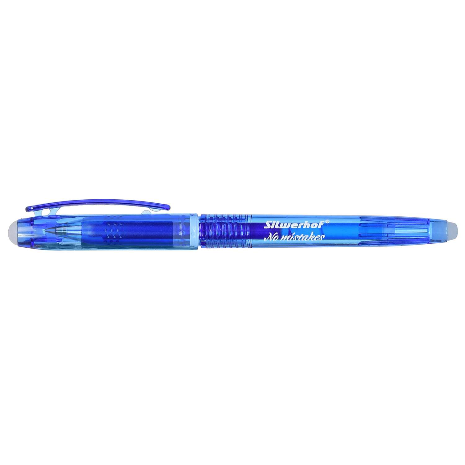 Ручка гелевая Silwerhof с ластиком Синяя 1192326 - фото 1