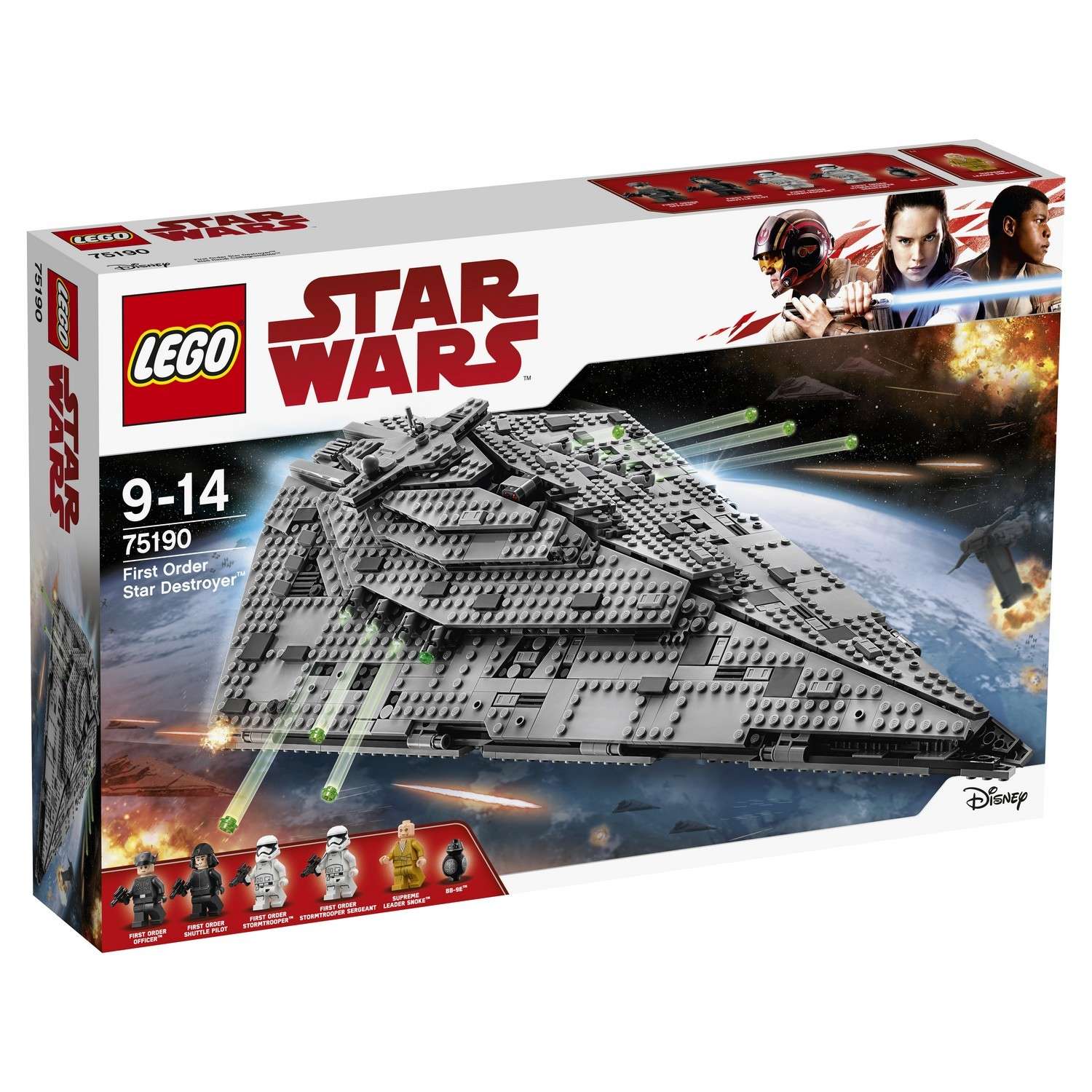 Конструктор LEGO Star Wars TM Звёздный разрушитель Первого Ордена (75190) - фото 2