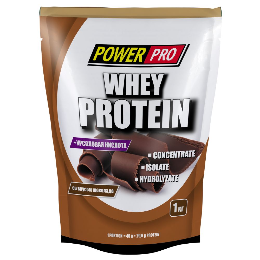 Протеин сывороточный Whey POWER PRO шоколад1 кг - фото 1