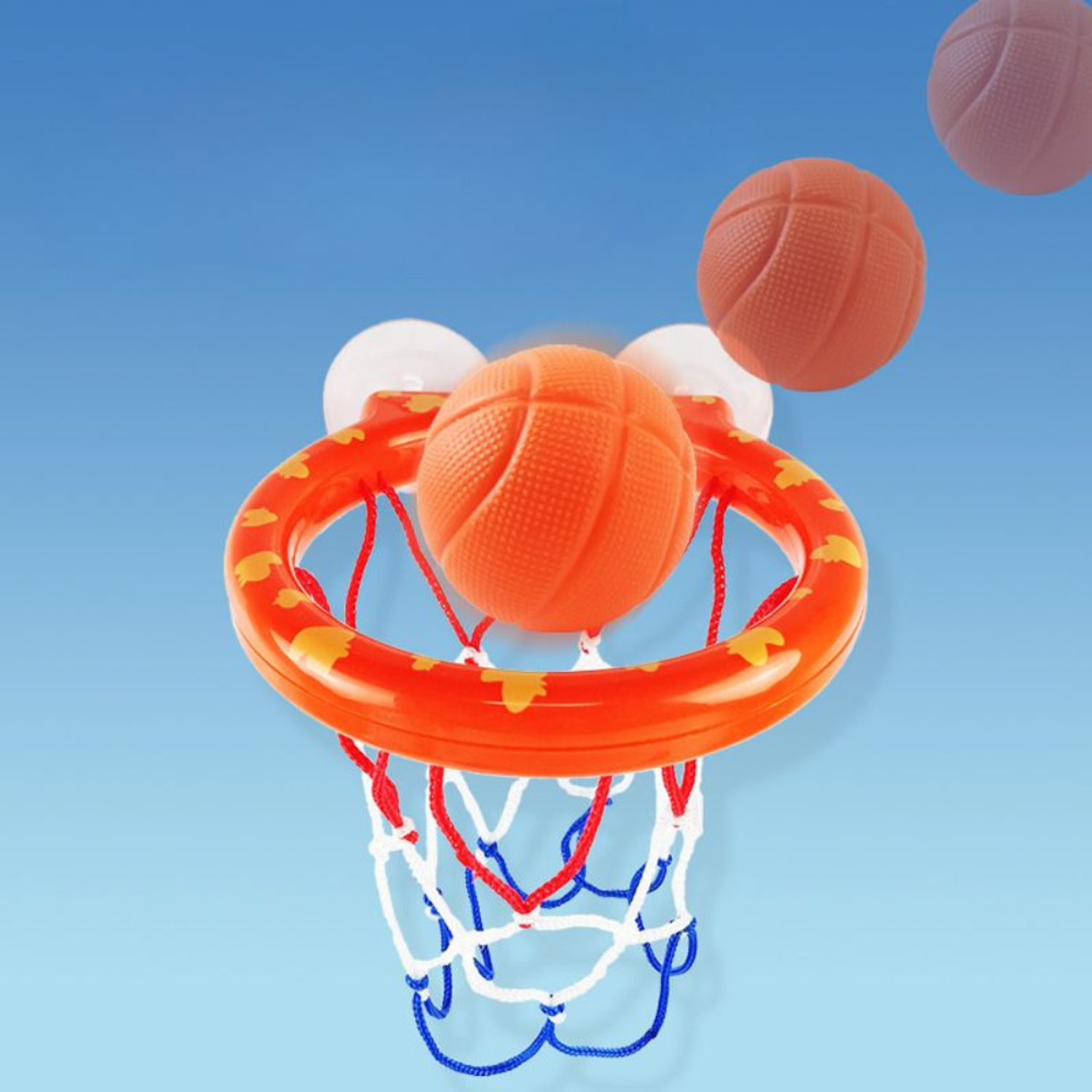 Игрушка для купания в ванной MagicStyle баскетбольное кольцо на присосках 3 мяча - фото 7