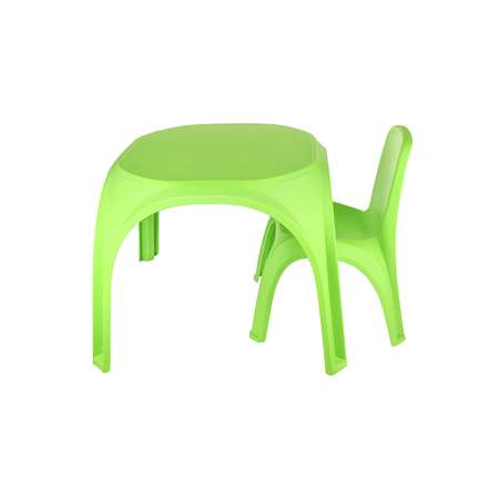 Комплект стол + стул KETT-UP ОСЬМИНОЖКА пластиковый зеленый