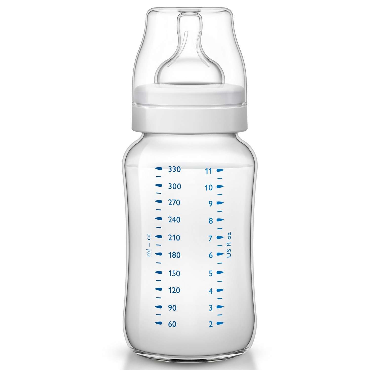 Бутылочка Philips Avent Classic+ 3 мес+ 330 мл 2 шт SCF566/27 - фото 3