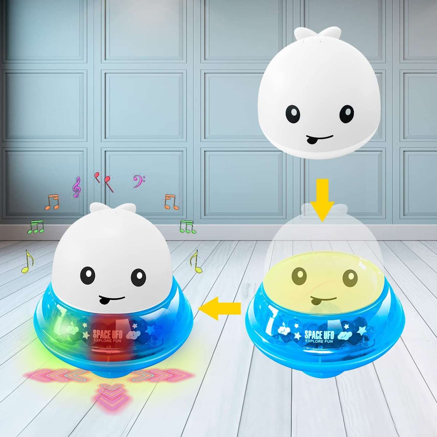 Игрушка для ванной Salto Surprise интерактивная Китёнок с фонтанчиком белый - фото 3