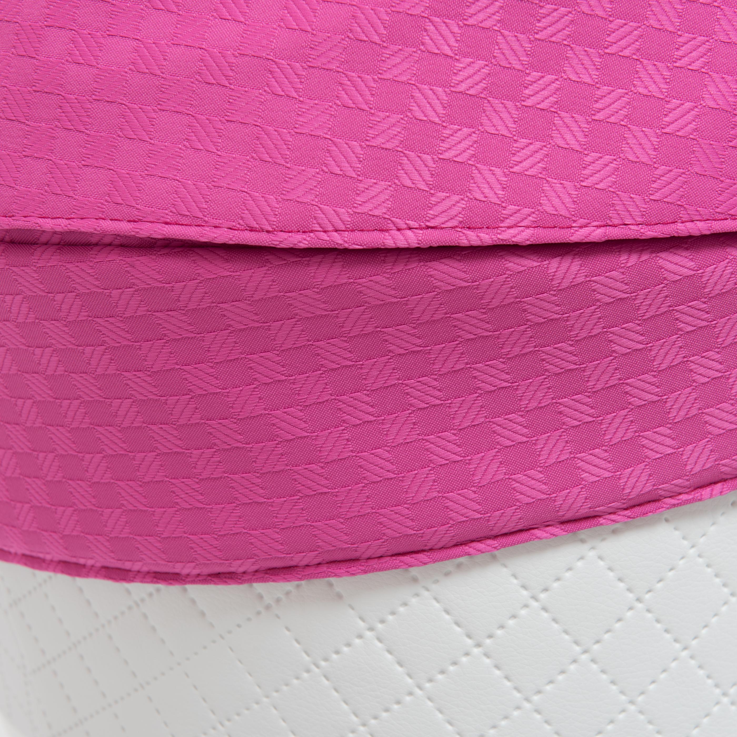 Коляска 3 в 1 Mr Sandman West-East Premium 50% Эко кожа Белый перфорированный-Розовый в принт - фото 5