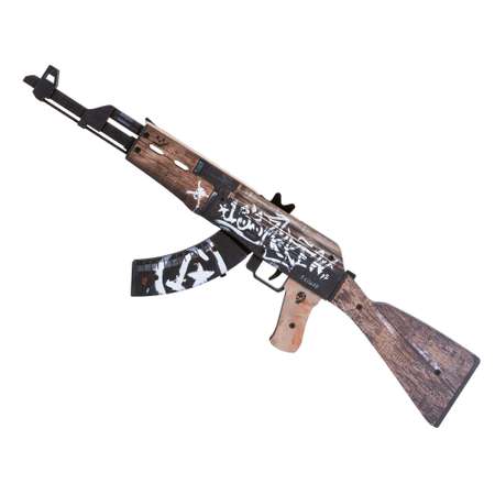 Игрушечный автомат Go-Wood АК-47 версия 1.6 Пустынный Повстанец деревянный резинкострел