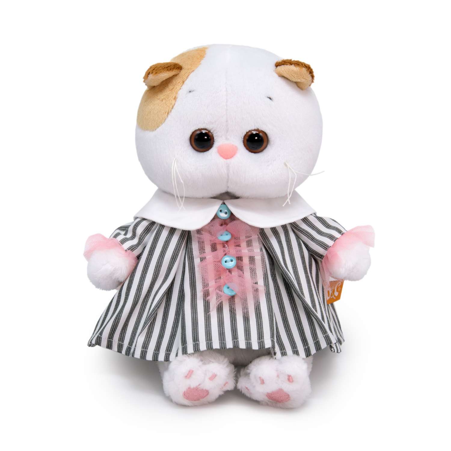 Мягкая игрушка BUDI BASA Ли-Ли baby в полосатом платье 20 см LB-108 - фото 1