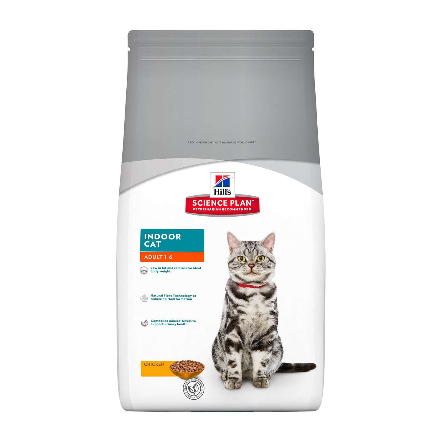 Корм сухой HILLS 1,5кг Science Plan Indoor Cat с курицей для взрослых кошек живущих в домашних условиях - фото 1