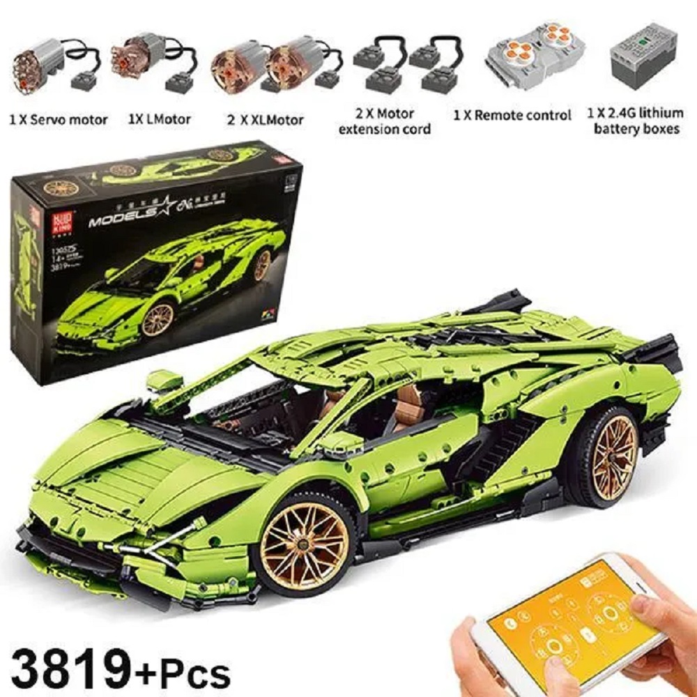 Автомобиль РУ Mould King Lamborghini Sian FKP 37 - фото 3