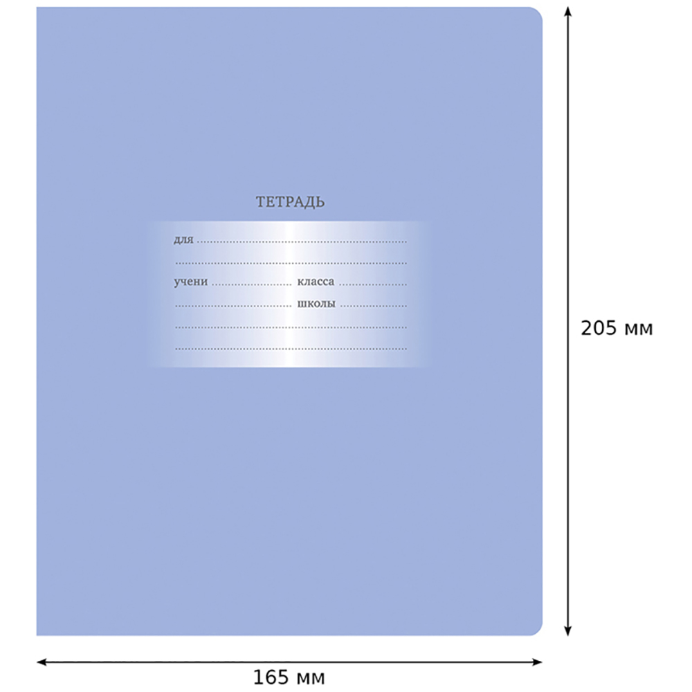 Тетрадь BG 18 л клетка Первоклассная светло-сиреневая 12 шт - фото 3