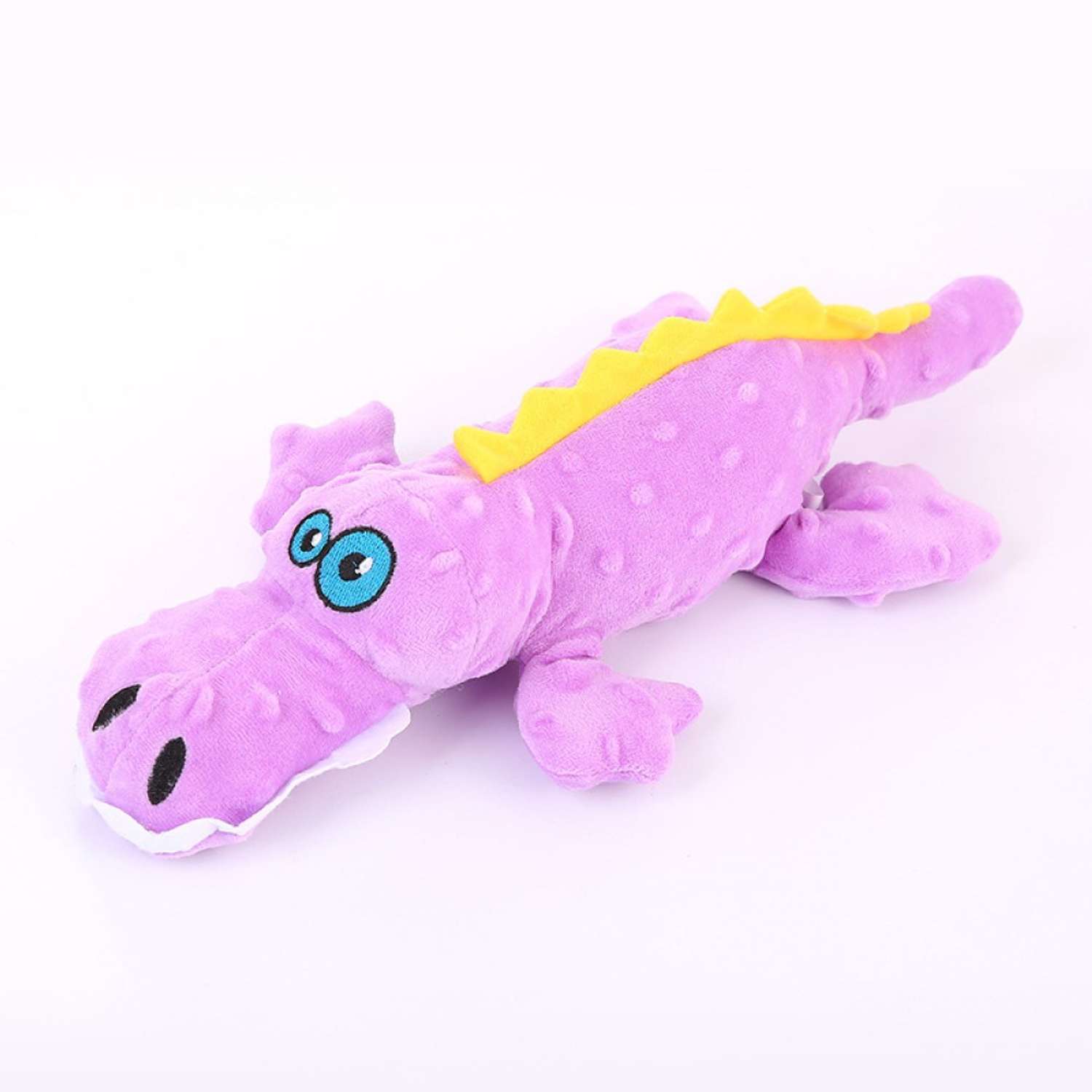 Игрушка для животных Keyprods фиолетовый крокодил с пищалкой - фото 1