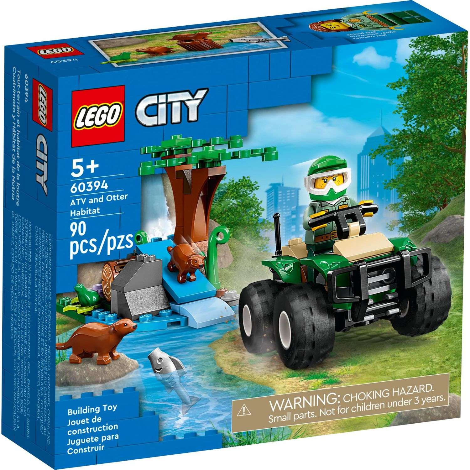 Конструктор LEGO City ATV and Otter Habitat 60394 - фото 1