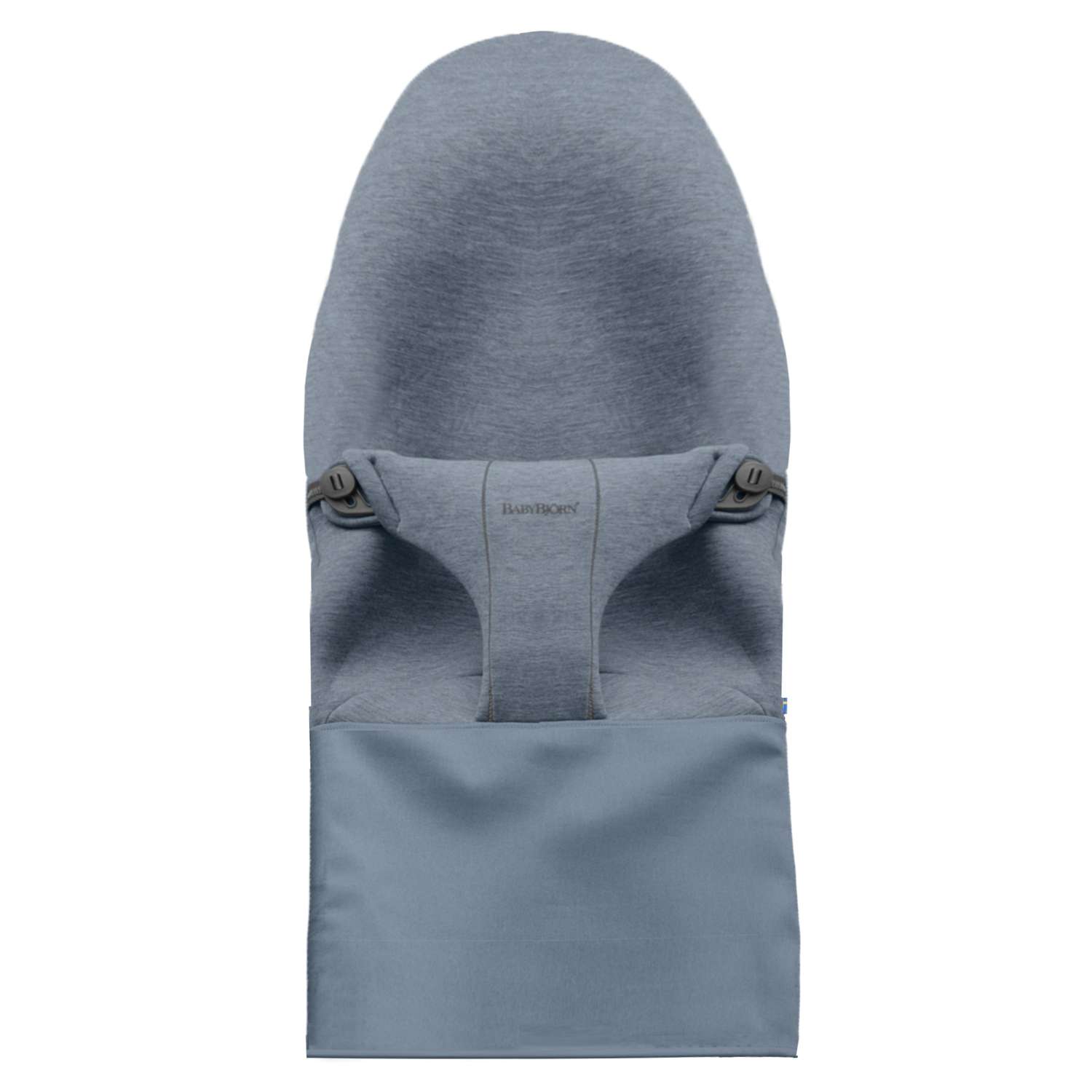 Чехол для кресла-шезлонга BabyBjorn Fabric Seat Bouncer Bliss Jersey сменный Пепельно-cиний - фото 1