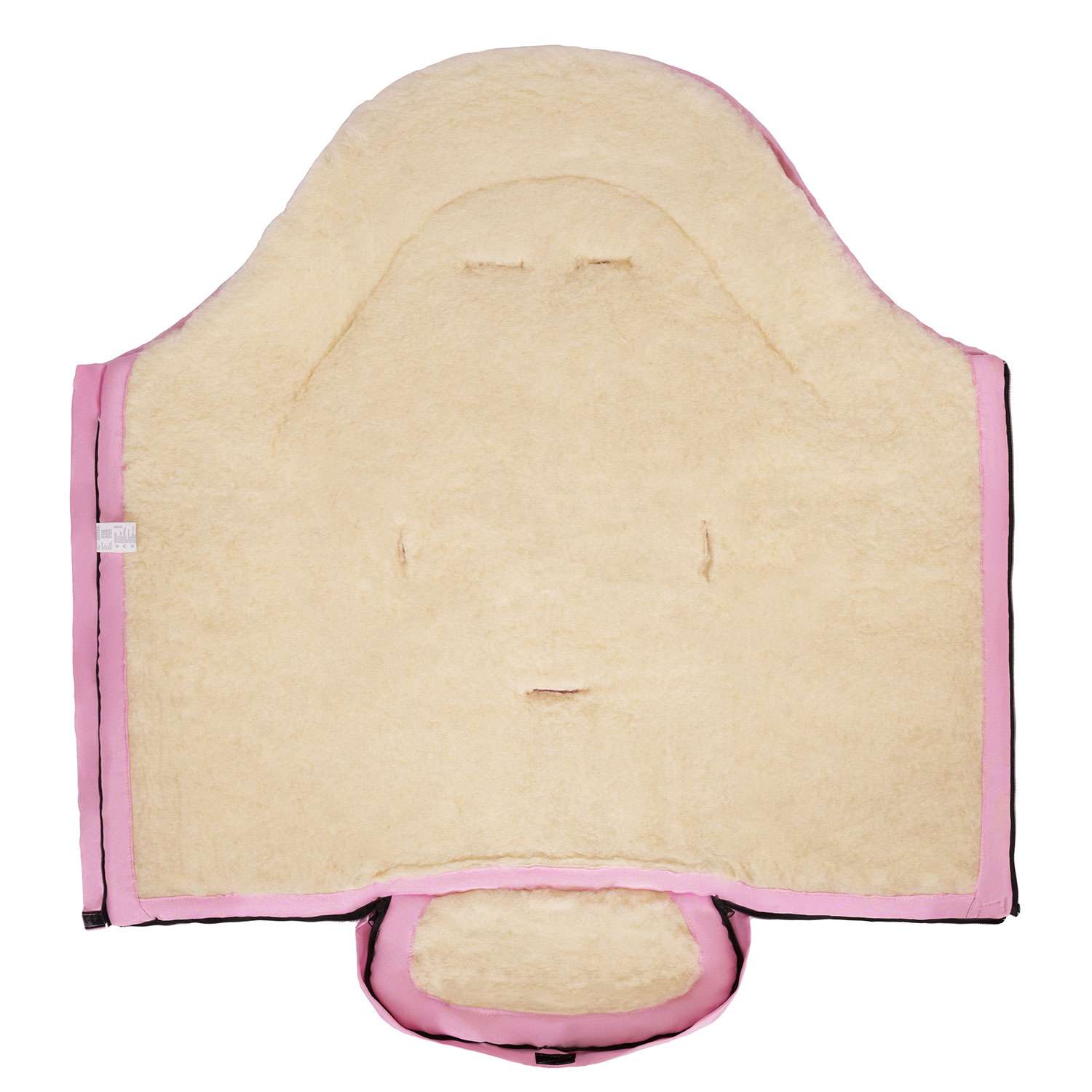 Конверт в коляску Womar №12 Wintry шерсть 3 розовый - фото 2