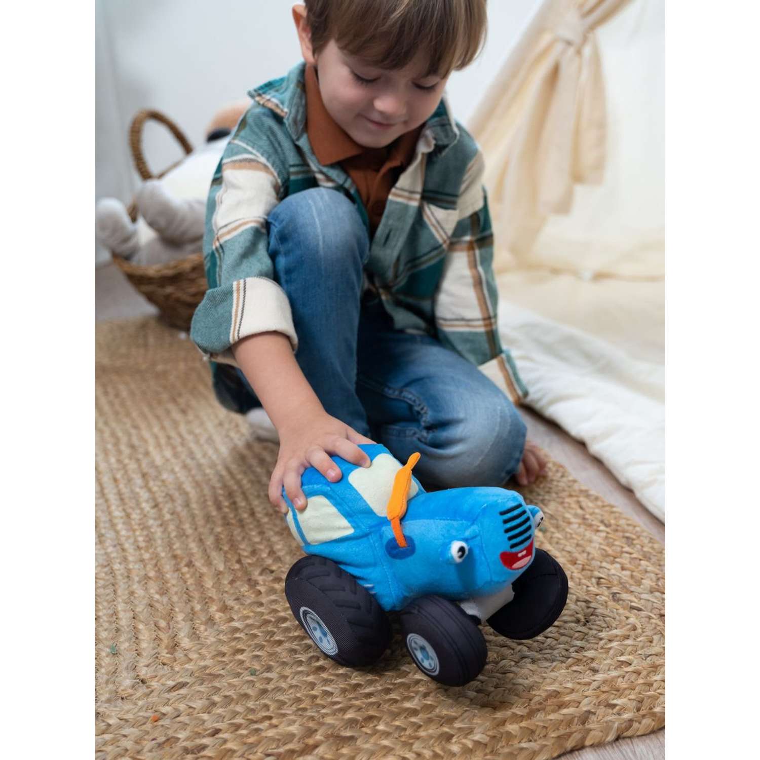 Мягкая игрушка Super01 Синий трактор - фото 10