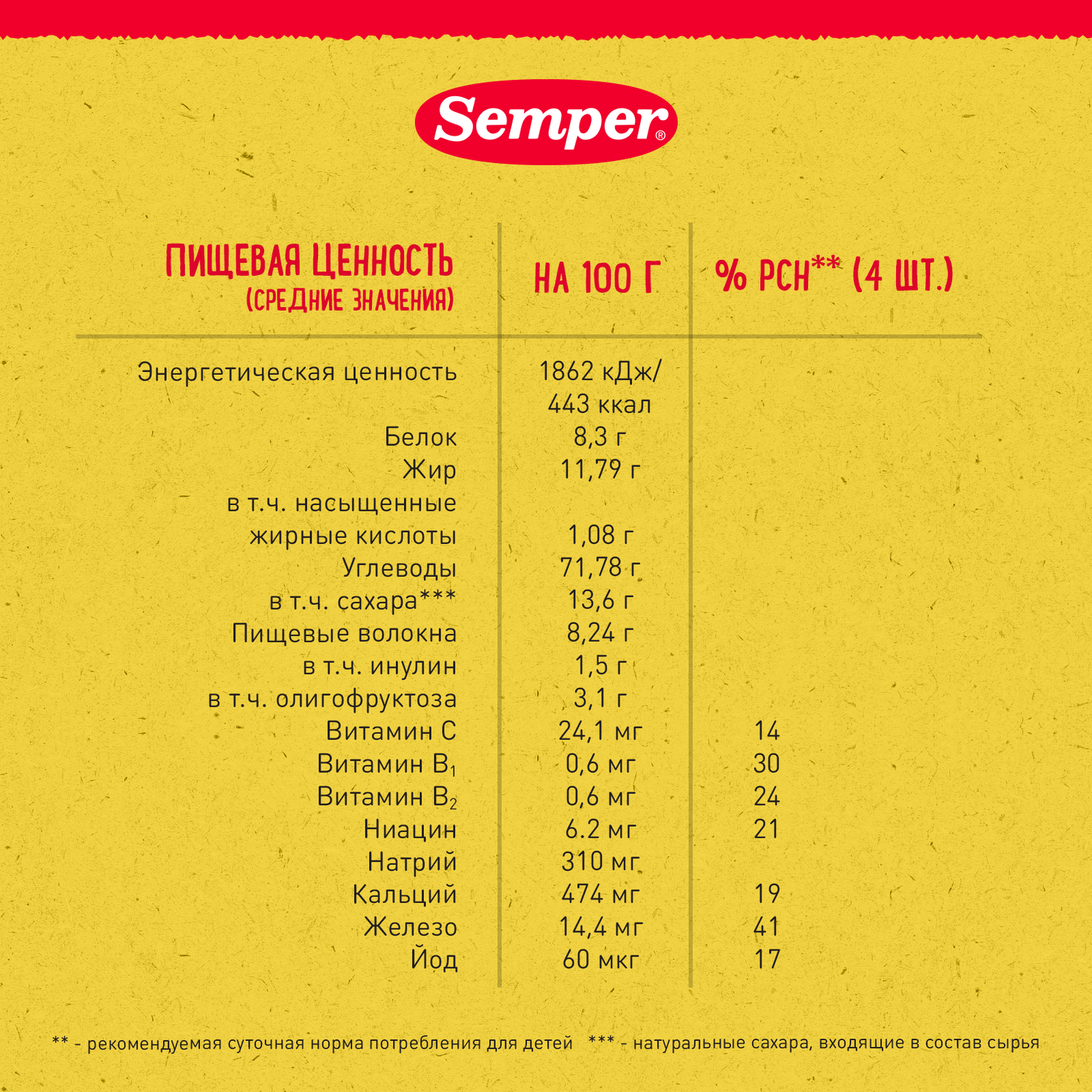 Печенье Semper банановое 125г с 6месяцев - фото 7