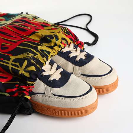 Мешок для обуви Sima-Land на шнурке цвет чёрный/разноцветный