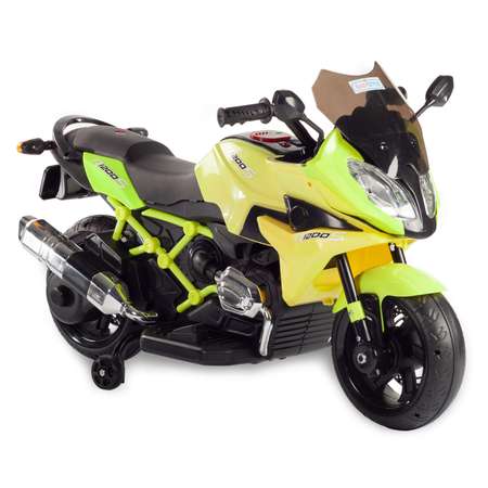 Мотоцикл BABY STYLE на аккумуляторе салатовый со светом