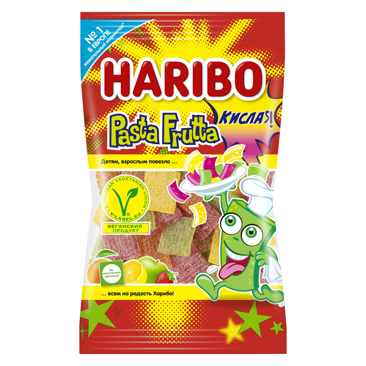 Мармелад жевательный HARIBO Паста Фрутта Кислая 100г купить по цене 58.3 ₽  в интернет-магазине Детский мир