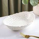 Блюдо Sima-Land керамическое овальное «Воздушность» 400 мл цвет белый