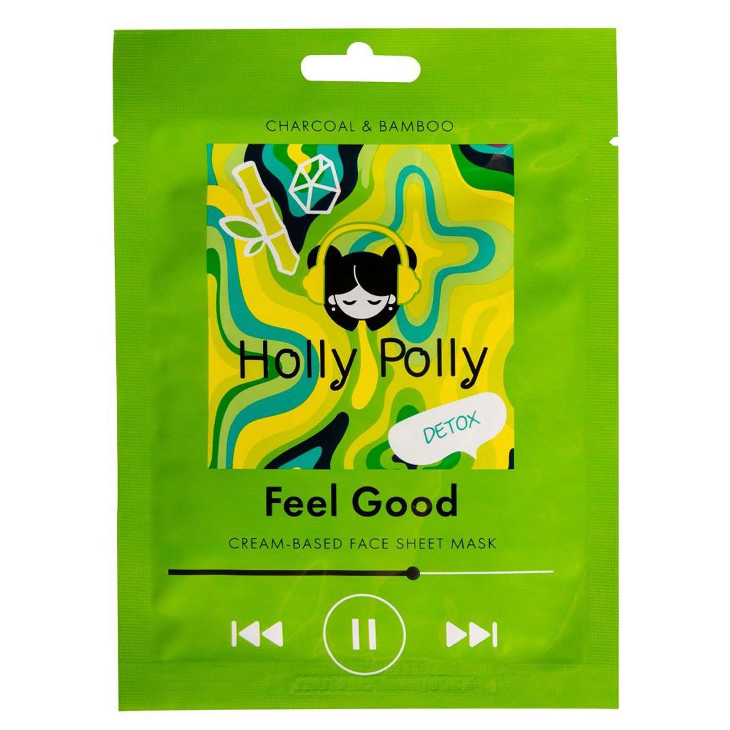 Маска Holly Polly с Углем и экстрактом Бамбука Feel Good 22г - фото 1