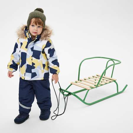 Санки детские Nika kids Ветерок 1 оливковый В1-ДМ/ОЛ