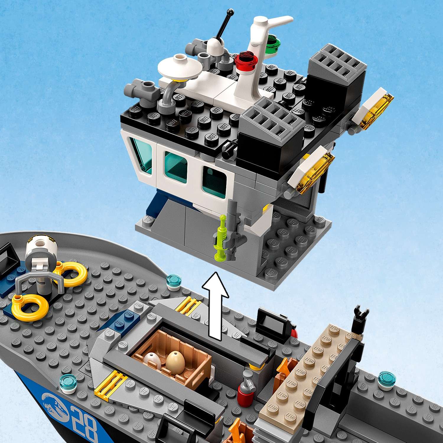 Конструктор LEGO Jurassic World Побег барионикса на катере 76942 - фото 10