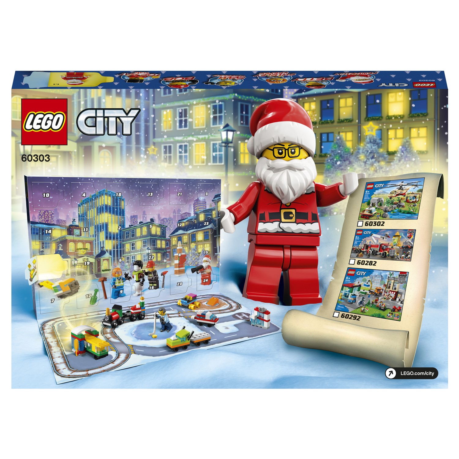 Конструктор LEGO City Occasions Новогодний календарь 60303 купить по цене  999 ₽ в интернет-магазине Детский мир