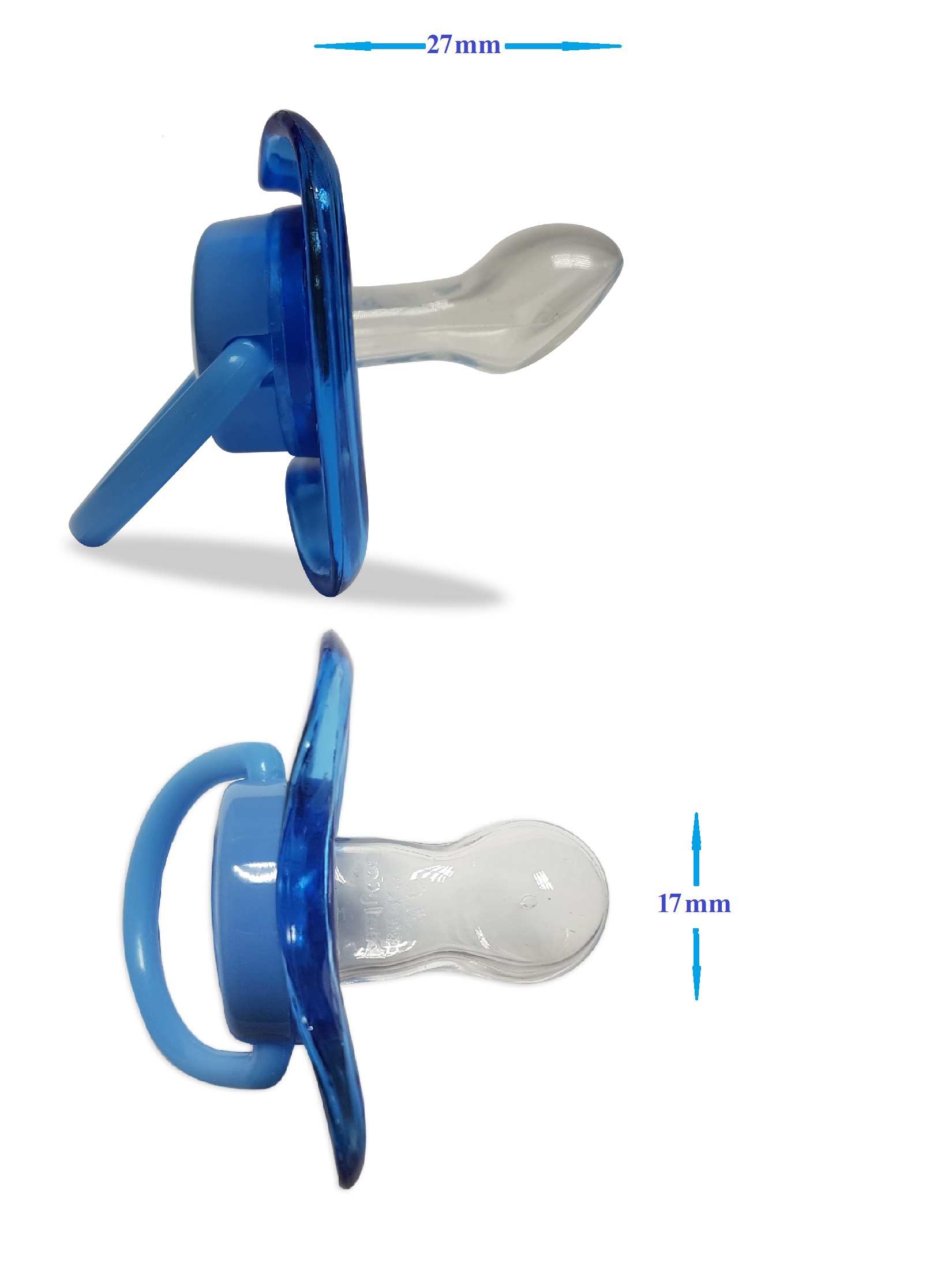 Соска-пустышка Baby Land анатомическая силиконовая 0мес+ синий - фото 3