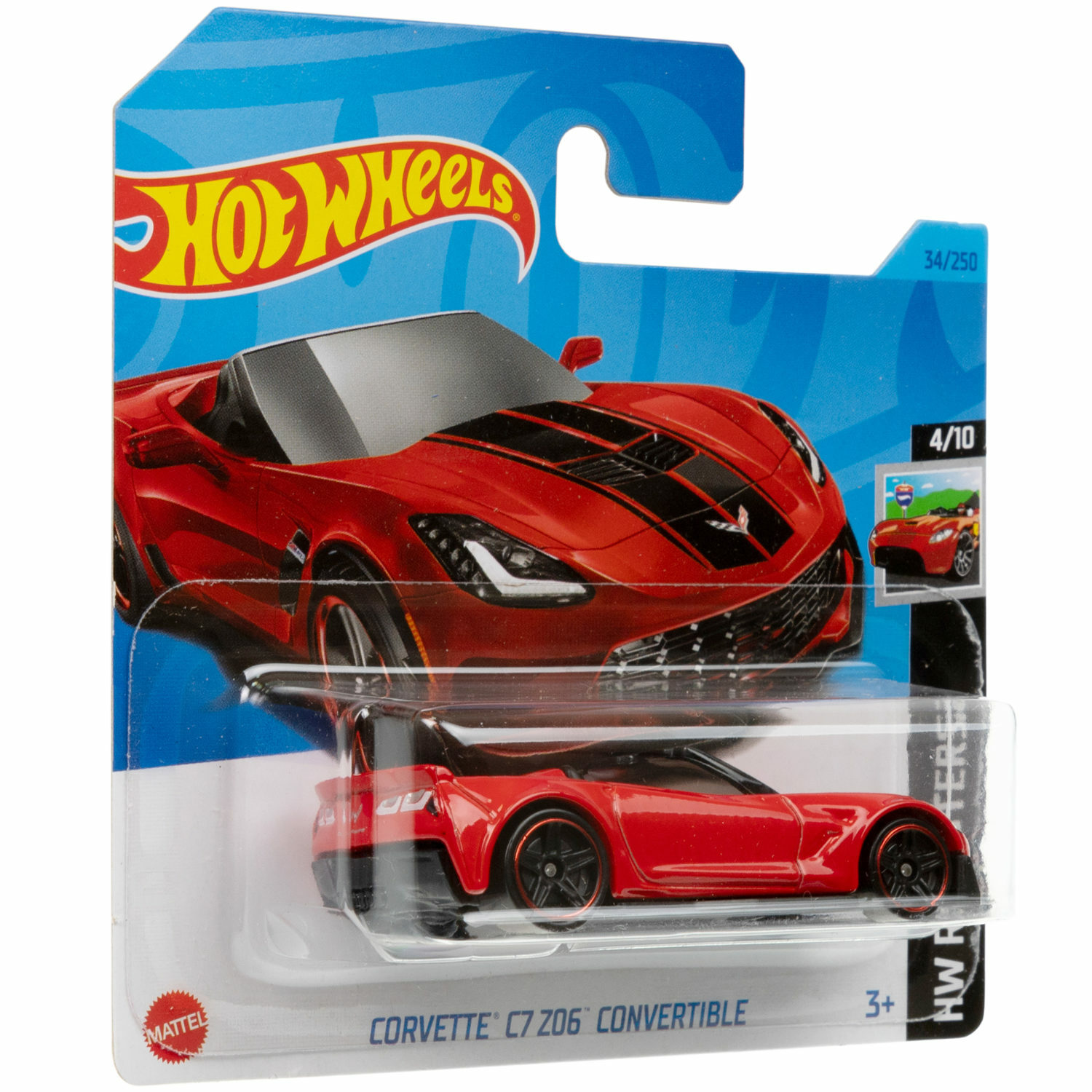 Коллекционная машинка Hot Wheels Corvette c7 z06 convertible 5785-122 - фото 7