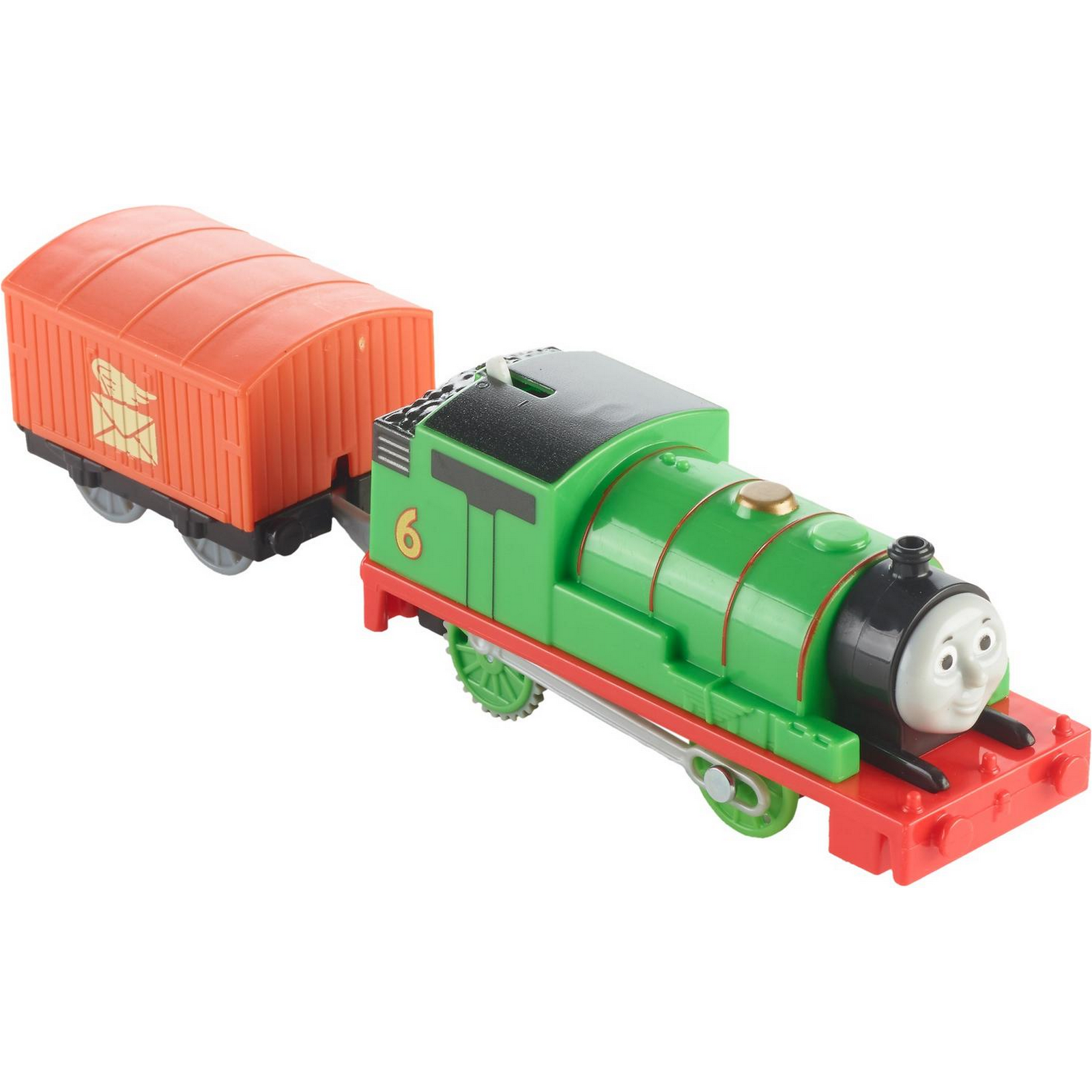 Паровозик Thomas & Friends Железная дорога Герои мультфильмов Перси моторизированный GMK34 - фото 3