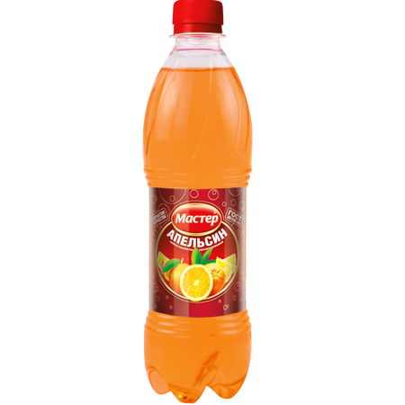 Напиток безалкогольный Мастер сильногазированный со вкусом апельсина 0.5л