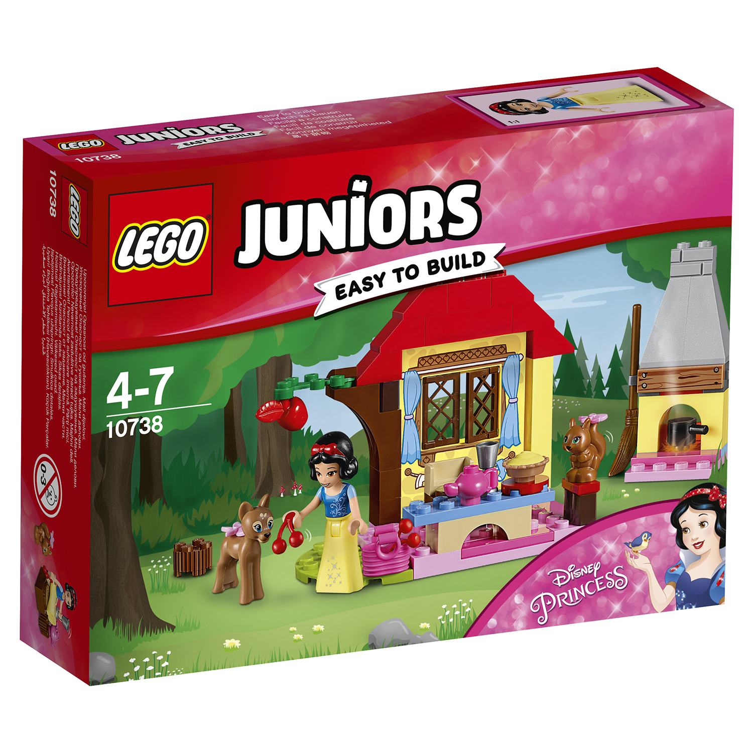 Конструктор LEGO Juniors Лесной домик Белоснежки (10738) купить по цене  1099 ₽ в интернет-магазине Детский мир