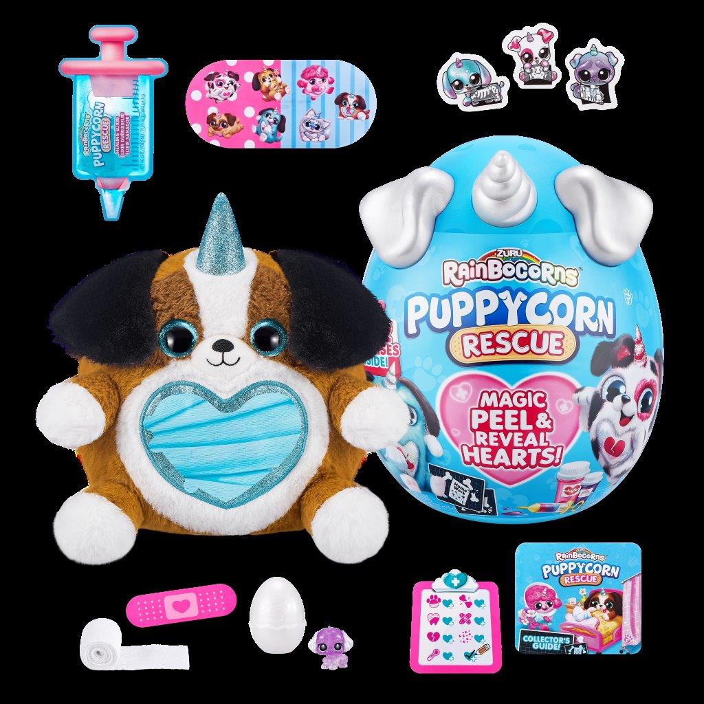 Игрушка сюрприз Zuru Rainbocorns Puppycorn Rescue мини питомец щенок единорог - фото 16