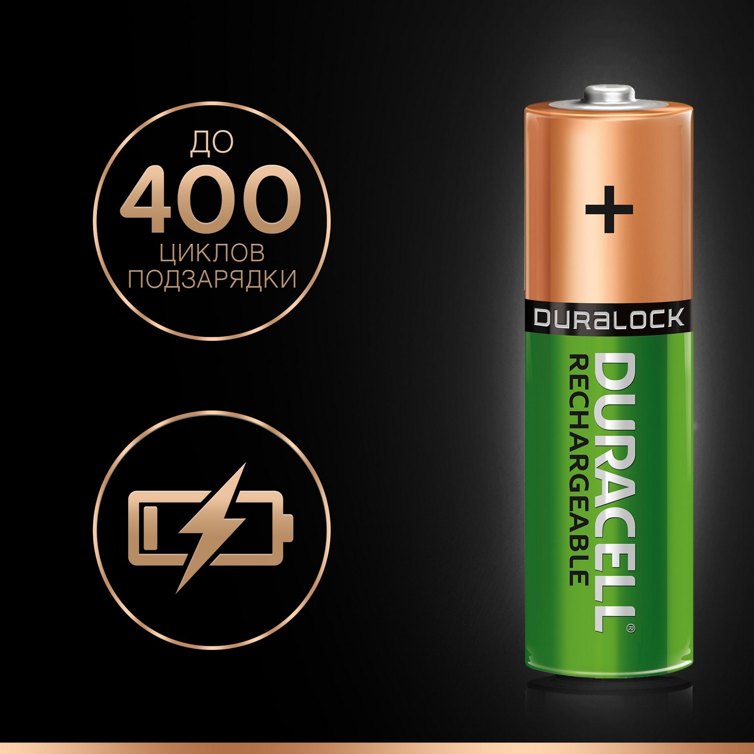 Аккумуляторы Duracell Turbo Ni-MH AA HR06 2400mAh 2шт DRC-81472342 - фото 4