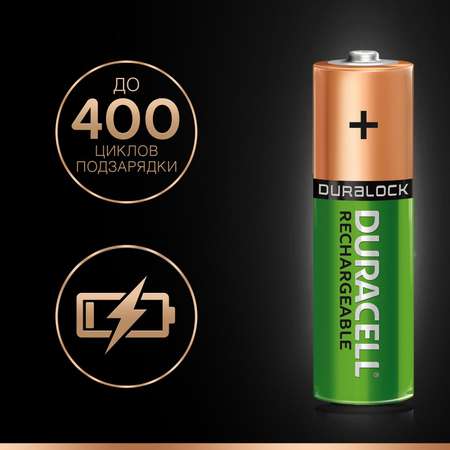 Аккумуляторы Duracell Turbo Ni-MH AA HR06 2400mAh 2шт DRC-81472342