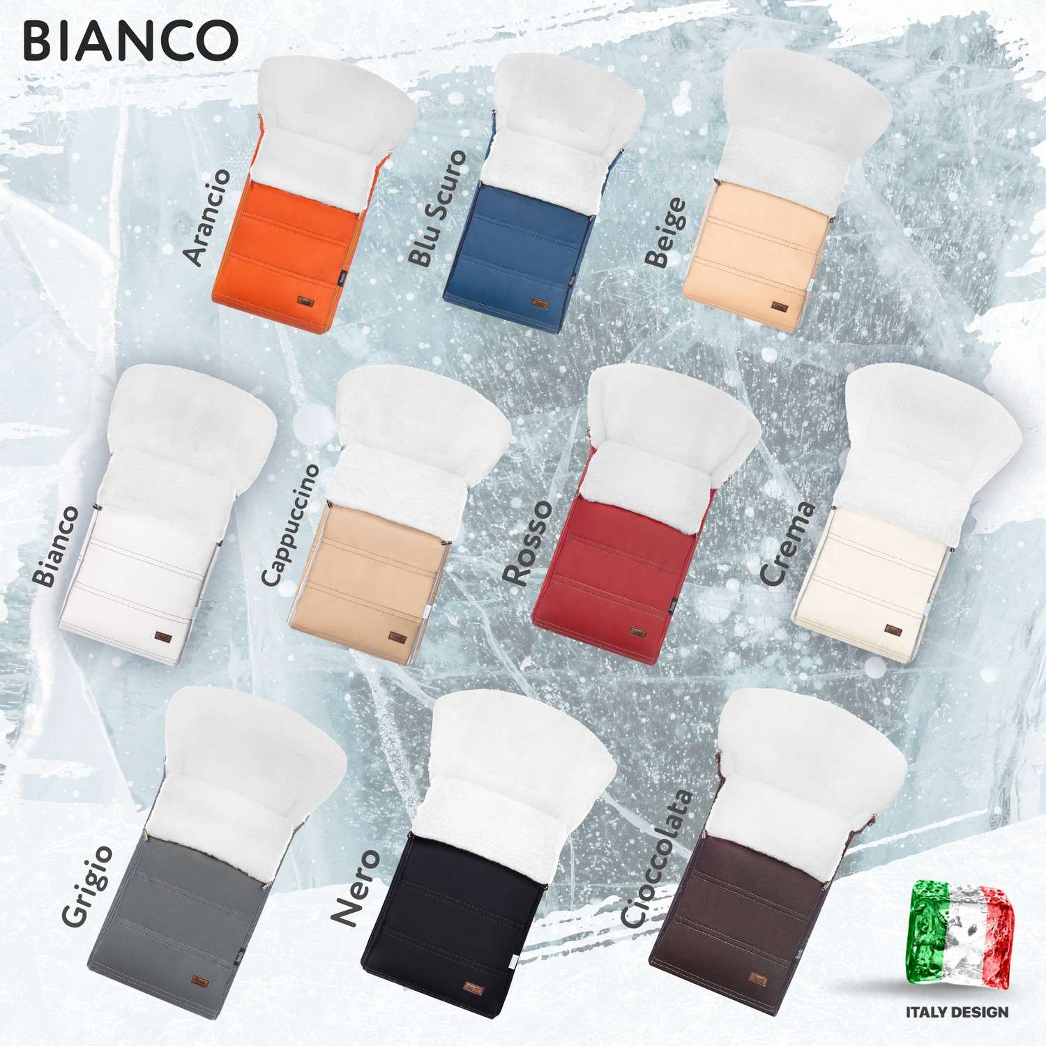 Конверт в коляску Nuovita Alpino Lux Bianco Красный - фото 10