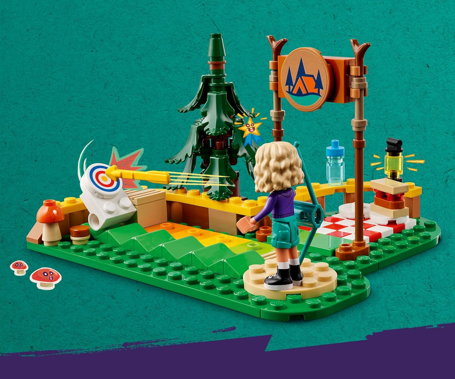 Конструктор LEGO Friends Лагерь приключений стрельбище из лука 42622 - фото 9