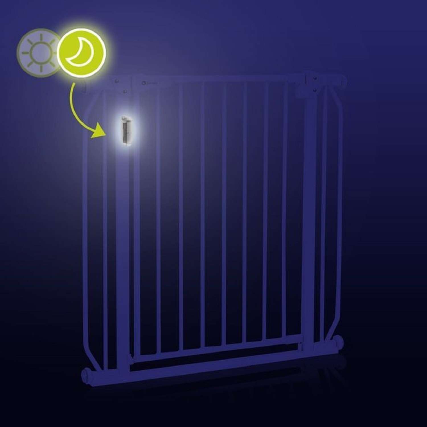 Ворота безопасности Lionelo Truus Slim LED grey 75-105 cм - фото 6