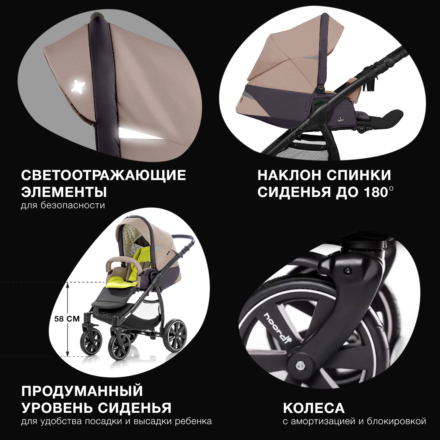 Коляска 2в1 Noordi Polaris Sport 656 - фото 5