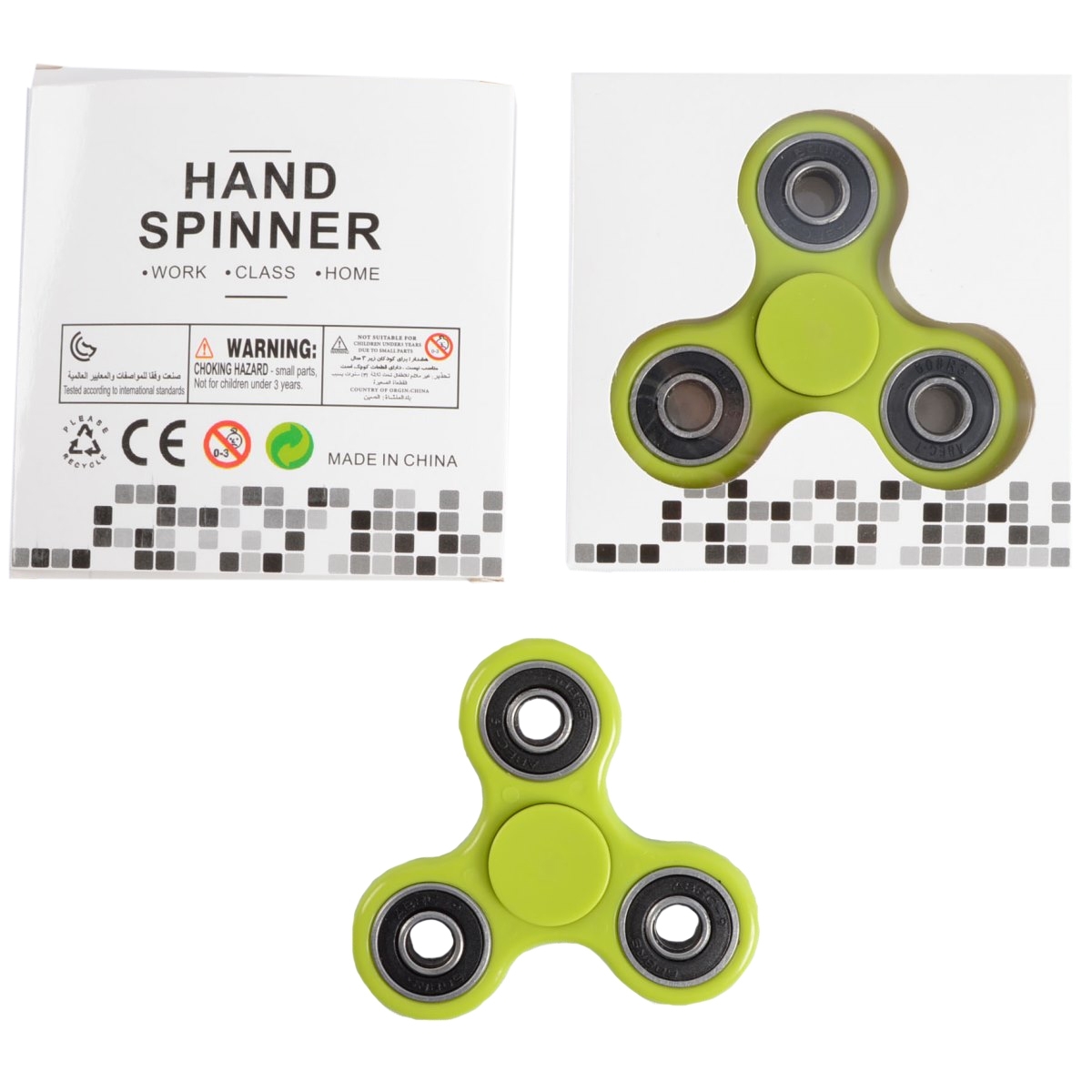 Спиннер Fidget Its для рук зеленый, металлический подшипник Fidget Spinner FSPIN0044 - фото 2