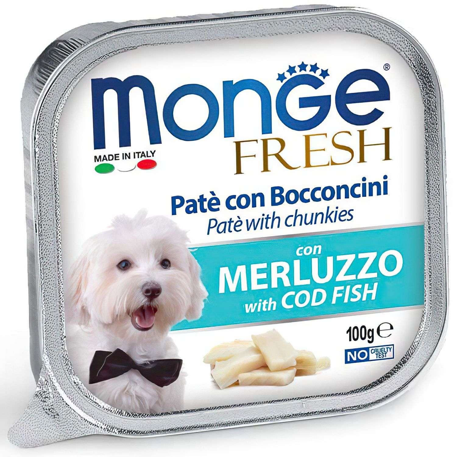 Корм для собак MONGE Dog Fresh треска консервированный 100г - фото 1