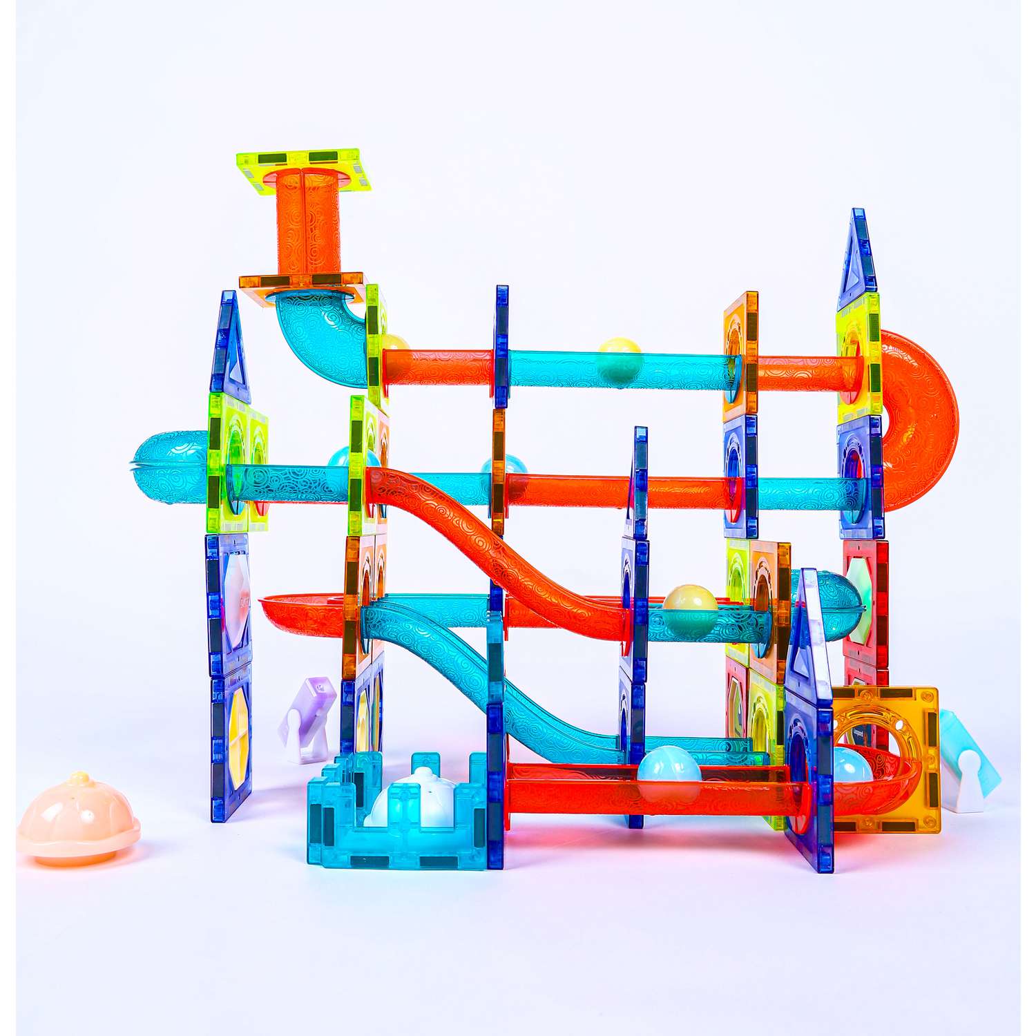 Магнитный конструктор Play Cool детский светящийся развивающий 110 деталей - фото 11