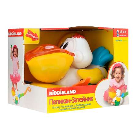 Каталка игровая Kiddieland с ручкой Пеликан 049767