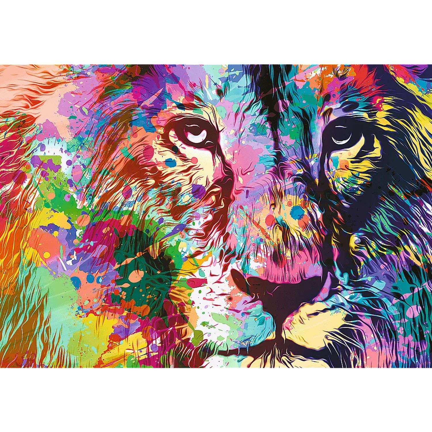 Пазл Trefl Разноцветный лев 1000элементов 10707 - фото 2