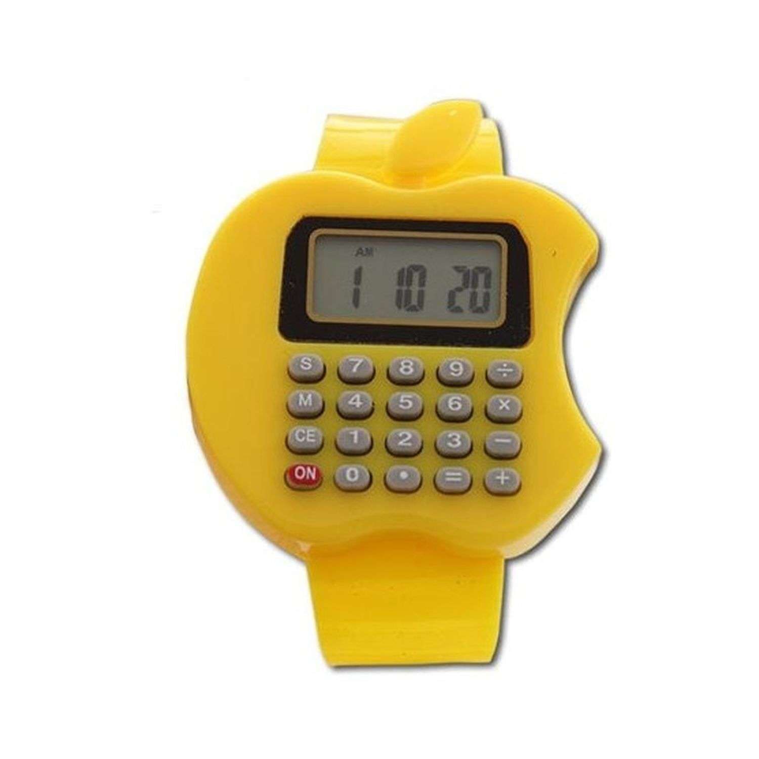 Наручные часы-калькулятор Uniglodis Детские. Яблоко желтое - фото 2